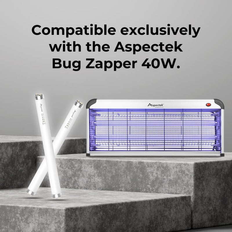 ASPECTEK Bug Zapper Replacement UV Lamp Bulbs â€“ Light Tubes for 40W Electronic Insect Killers â€“ Fits ASIN B07KSRFJ9Y, 2-Pack - Image 2